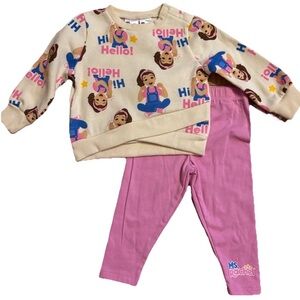 Baby Girls Ms Rachel Sweatshirt and Leggings Set - Size 12 Months